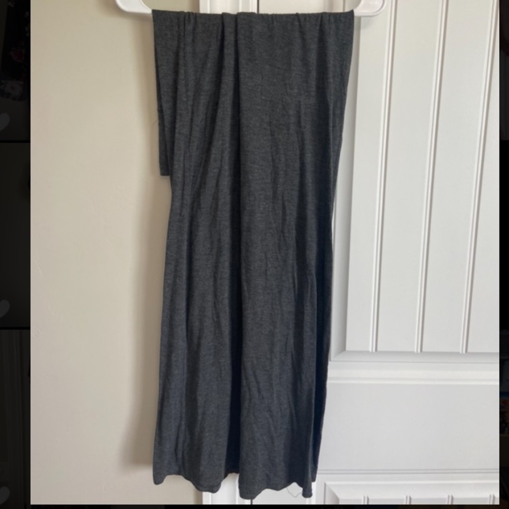 Gray maxi skirt